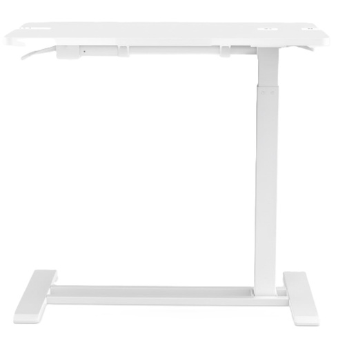 Výškovo nastaviteľný odkladací stolík H3W-7040-PRO, biely - N