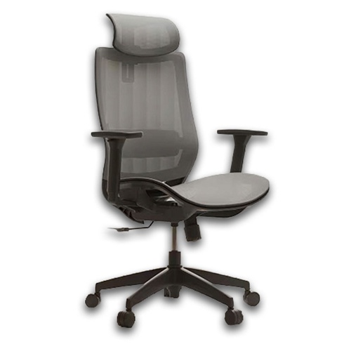 Ergonomická herná stolička BS4G, čierno/šedá - A