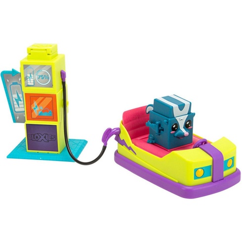 Bloxies auto s nabíjacou stanicou a figúrkou, 12 cm, viacfarebné - N