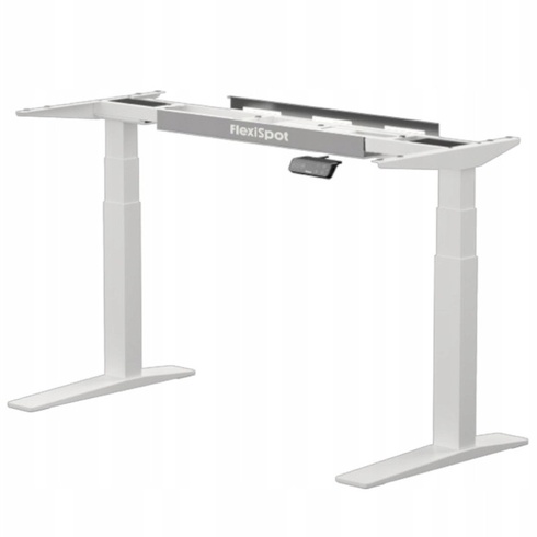 Elektrický výškovo nastaviteľný stôl Q8, bambus, 140 x 70 cm, biely - N