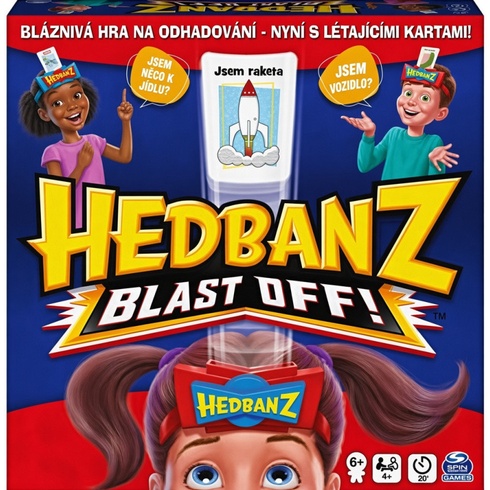Spoločenská hra Hedbanz Blast Off, 2 tímy, od 6 rokov, NEMECKÝ JAZYK - N