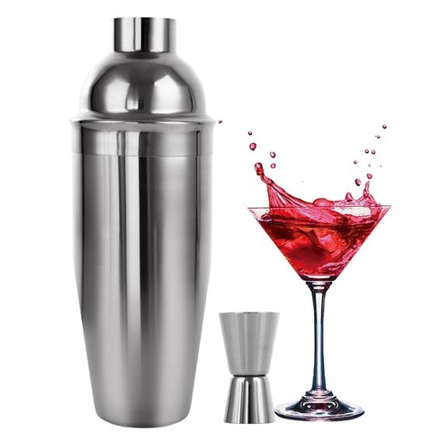 ASelected koktejlový šejkr 750 ml nerezový koktejlový mixér s vestavěným barmanským sítkem, šejkr