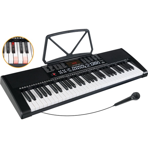 Podsvietené klávesy s mikrofónom McGrey LK-6120-MIC, čierne - A