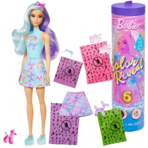 Bábika Color Reveal Cyber ​​Series, 6 prekvapení, viacfarebná - N