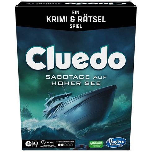 Spoločenská hra Cluedo Sabotage auf hoher See, 1-6 hráčov, NEMECKÝ JAZYK, viacfarebná - N