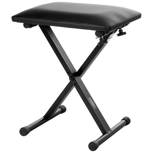 Klavírna stolička Economy, výška 45 - 50 cm, nosnosť 100kg, čierna - N