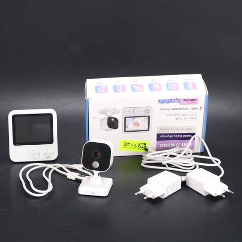 PNI Video Baby Monitor BM280, 2,8 palcová obrazovka, bezdrôtový 2,4 GHz, teplotný senzor, VOX, nočná
