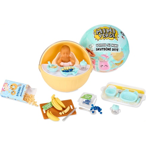 Zberateľská mini sada Make It Mini Baby Food, mystery kapsule, viacfarebná - N