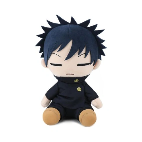 STOAT® Jujutsu Kaisen Megumi Fushiguro Plyšová hračka, 23 cm sedící anime zboží, měkká PP bavlna,