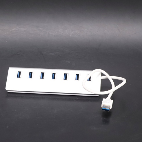 Herfair USB 3.0 Hub se 4 porty pro vysokorychlostní přenos dat, USB Hub 4 USB datové porty, USB Hub