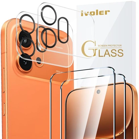 Ochranné sklo ivoler pro Honor 600 5G, balení 2 ks ochranných fólií se 2 chrániči fotoaparátu,