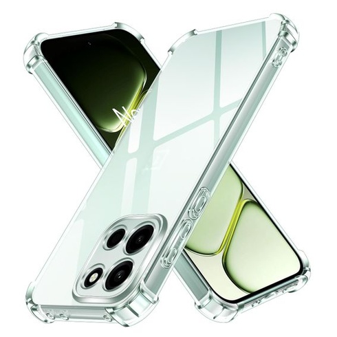 Silikonové pouzdro ivoler Crystal Clear pro OnePlus Nord 6 5G s nárazuvzdornou ochranou rohů, tenké