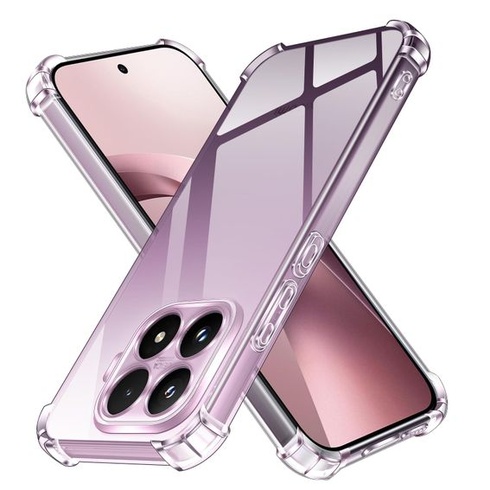 Silikonové pouzdro ivoler Crystal Clear pro Xiaomi 17T 5G s ochrannými rohy odolnými proti nárazům,