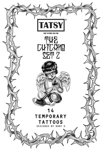 Sada Tatsy Chicano Vato – Dočasné tetovanie pre ženy a mužov, Lowrider vzory s klaunom, anjelom,