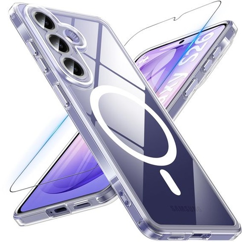 BESINPO Magnetické ochranné pouzdro pro Samsung Galaxy S26 s tvrzeným sklem, kompatibilní s
