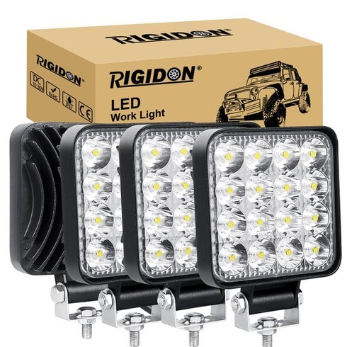 RIGIDON 4 ks čtyřhlavých světlometů do auta, 3,3 palce mini 48W bodové světlomety, terénní