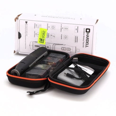 Akumulátorový rotačný nástroj s 80 kusmi príslušenstva - mini elektrická brúska s batériou 4000 mAh,
