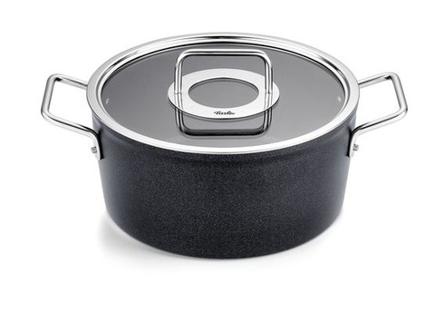 Fissler Adamantový/hliníkový hrnec (Ø 24 cm, 4,9 l) Hrnce s nepřilnavým povrchem a skleněnou