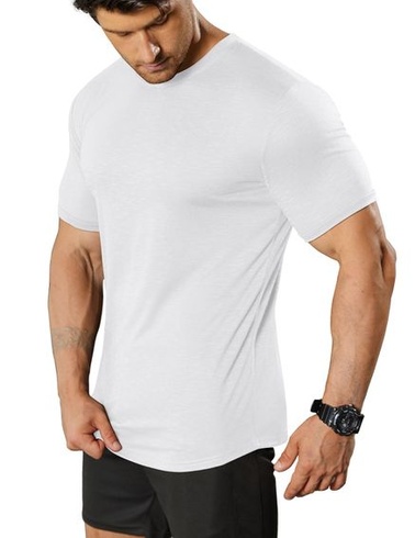 Pánské letní tričko s kulatým výstřihem COOFANDY, sportovní tričko s krátkým rukávem, slim fit,