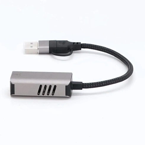 USB-C na RJ45 adaptér Pubiohs strieborný