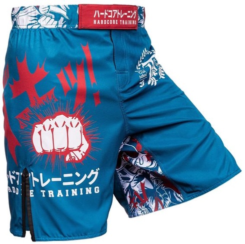 Hardcore Training MMA Fight Shorts Pánské BJJ No Gi Grappling Kampfsport M Tyrkysově modré