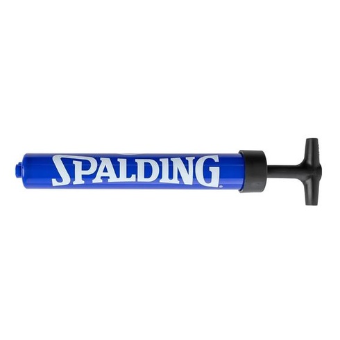 Spalding - Jednočinná pumpa na míče - Modrá - Včetně jehly - Pumpa na basketbal - Fotbal - Přenosná