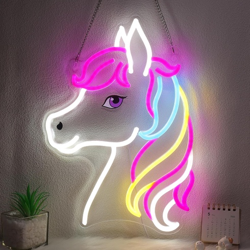 Neónová LED ceduľa OkiyiD Dreamy kôň Farba 9