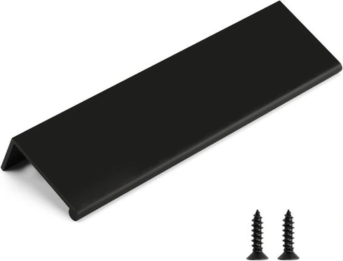 Súprava nábytkových úchytiek Regy, 10 kusov, čierna, rozstup otvorov 160 mm, skryté úchytky skriniek pre