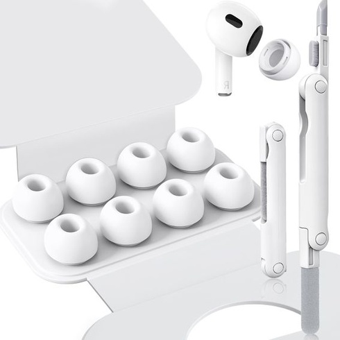 Náhradné nástavce do uší Flintronic pre AirPods Pro 1/2, 4 veľkosti silikónových nástavcov s otvormi