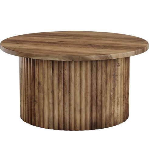 Konferenčný stolík HOGA-XK00816, 89,4 x 89,4 x 43,4 cm, hnedý - B