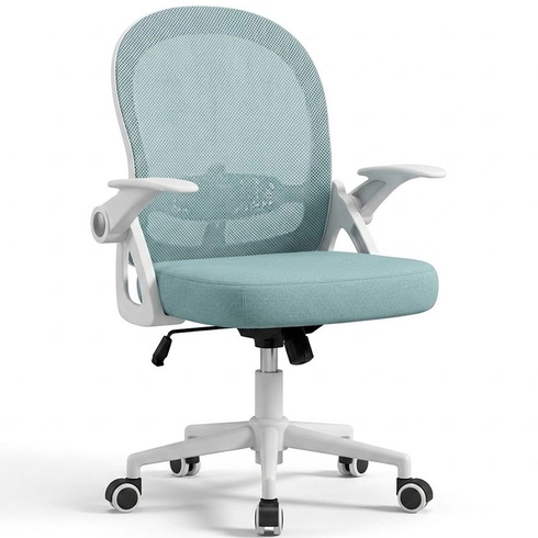 Ergonomická detská stolička X24F00K243, nastaviteľné podrúčky, bielo/modrá - A