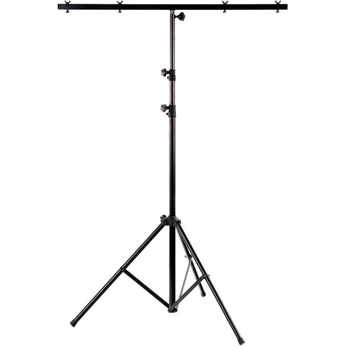 Stojan na osvetlenie Showlite LS250, s priečnou tyčou, čierny - B