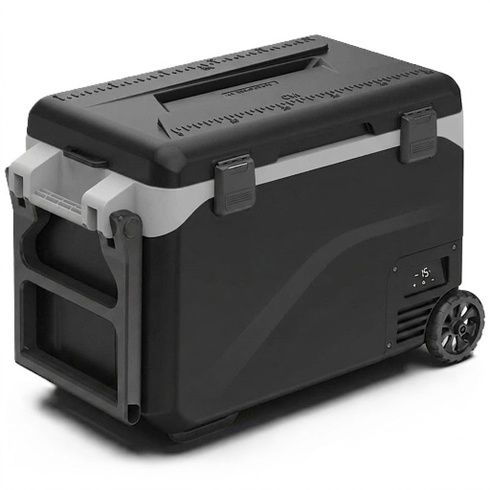 Kompresorová elektronická chladnička GD40-W, 12/24V DC, čierno/sivá - A