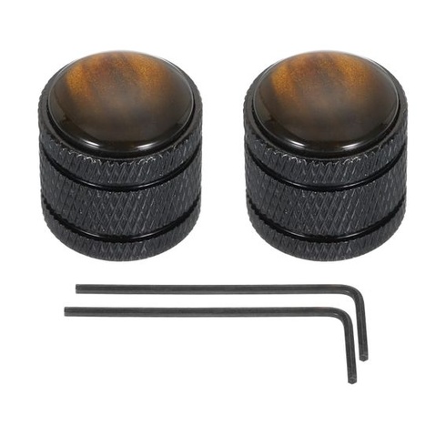 PATIKIL 2 ks gitarových gombíkov, kupola, gitarový gombík, 6mm, povrchová úprava, ušné riasenie,