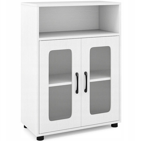Kúpeľňová skrinka s 2 dvierkami JV13226WH, 60 x 83 x 30 cm, biela - A