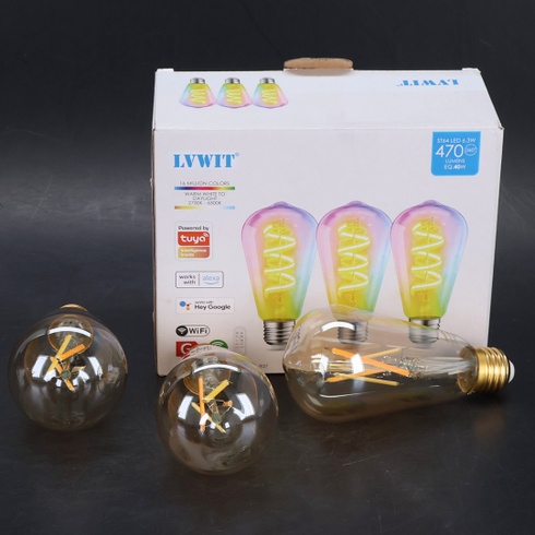 LED žiarovky LVWIT 4W C35 B22