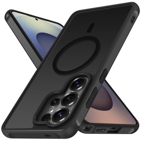 Matný čierny magnetický kryt ivoler pre Samsung Galaxy S26 Ultra 5G, kompatibilný s MagSafe,
