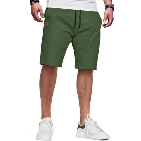 Pánské kraťasy ZOXOZ, letní chino kraťasy, bavlněné volnočasové kraťasy s kapsami, 3XL zelené