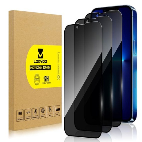 Sada 3 ochranných fólií na displej pre iPhone 13 Pro s ochranou proti rozptylu obrazu na celú