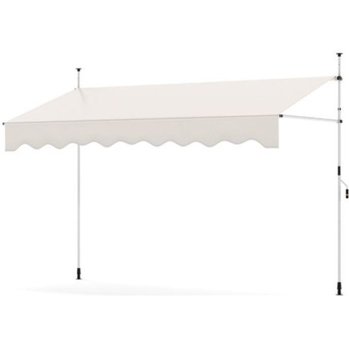 Výsuvná markíza s kľučkou NP12434WH, 300 x 120 cm, biela - N