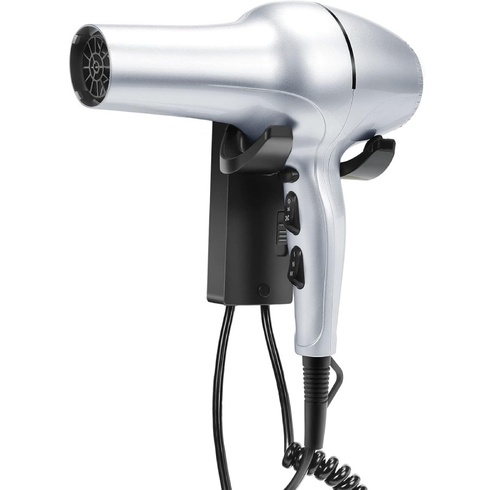 Nástenný fén na vlasy WT-8802, iontový, 2200 W, strieborný - A