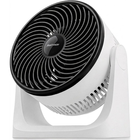 Stolný turbo ventilátor PB-F-28WB-EU, 3 rýchlosti, náklon 90 °, čierno / biely - A