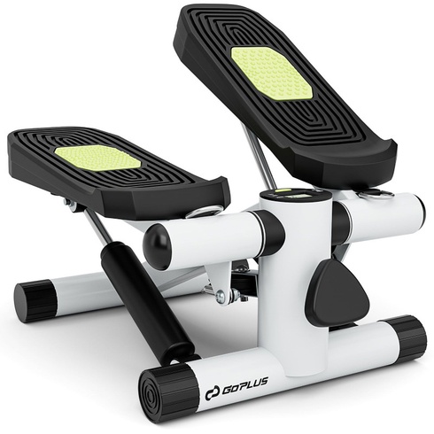 Mini stepper s odporovými gumami SP38347WH, 40 x 31 x 21,5 cm, biely - A