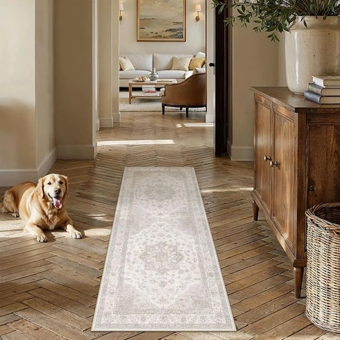Béžový obdĺžnikový behúň PureCozy