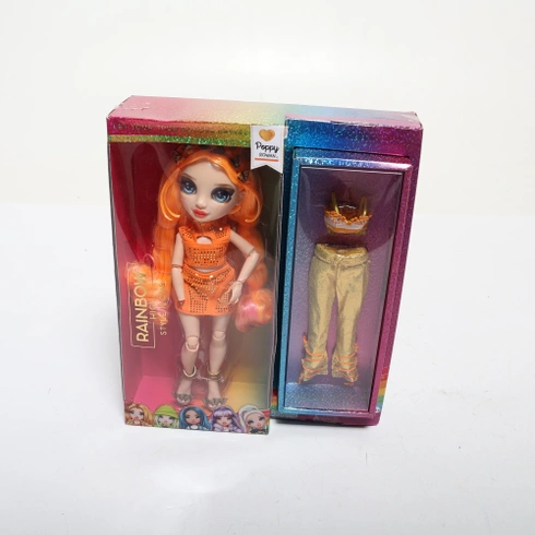 Rainbow High Style Icons Poppy – 28cm módní panenka s dlouhými, česatelnými vlasy, druhým