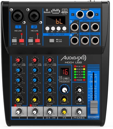 Mixážny pult Audibax MG04 USB