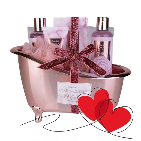Darčeková sada do kúpeľa Accentra COSY MOMENTS pre ženy so sprchovacím gélom 150 ml, penou do kúpeľa