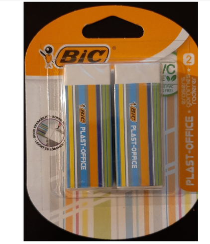 Gumy BIC blister 2 ks na ceruzky