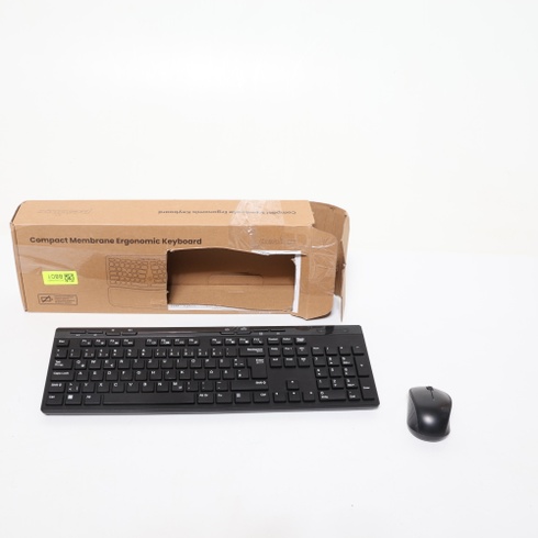 Ergonomická kompaktná klávesnica Perixx PERIBOARD-536B s integrovanou numerickou klávesnicou,