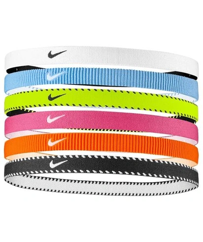 Čelenky Nike Flex Classic, sada 6 ks, elastické čelenky Sport Volt (balení 6 ks)
